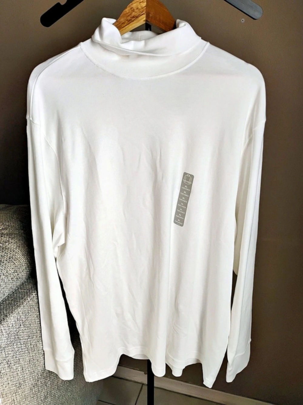 Roundtree & Yorke Turtleneck Long Sleeve White XL NWT